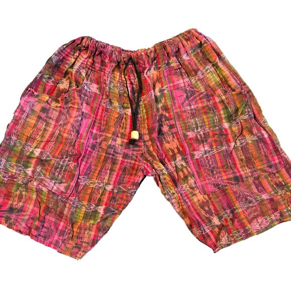 Used red hand made shorts S